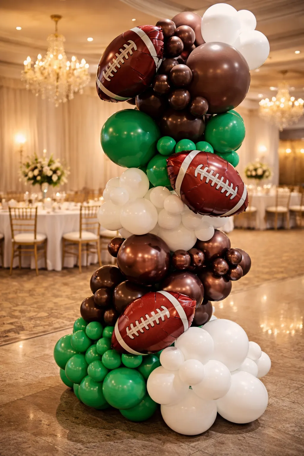 Football Balloon Column - Requires a Pickup Truck  