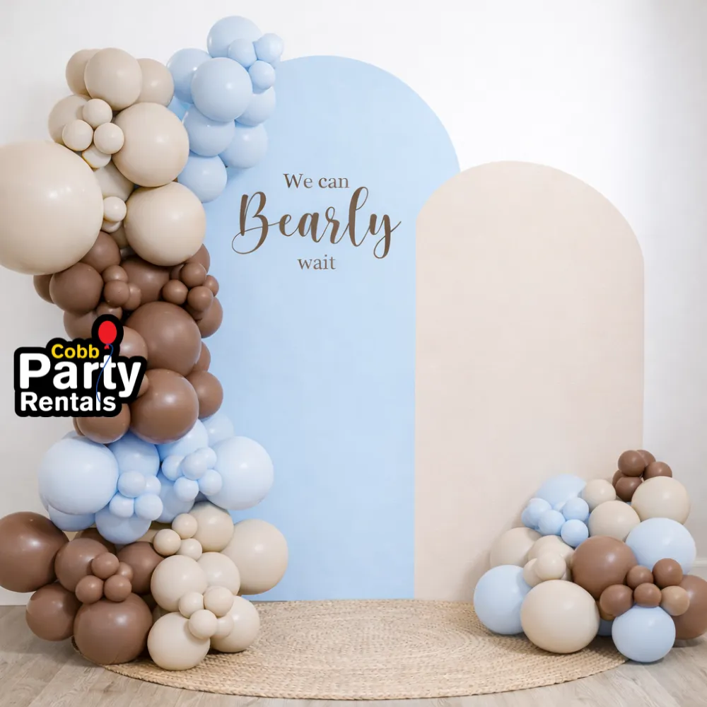Bundle Blue Bearly Wait Baby Shower Balloon Garland Decoration Service Marietta, Atlanta GA