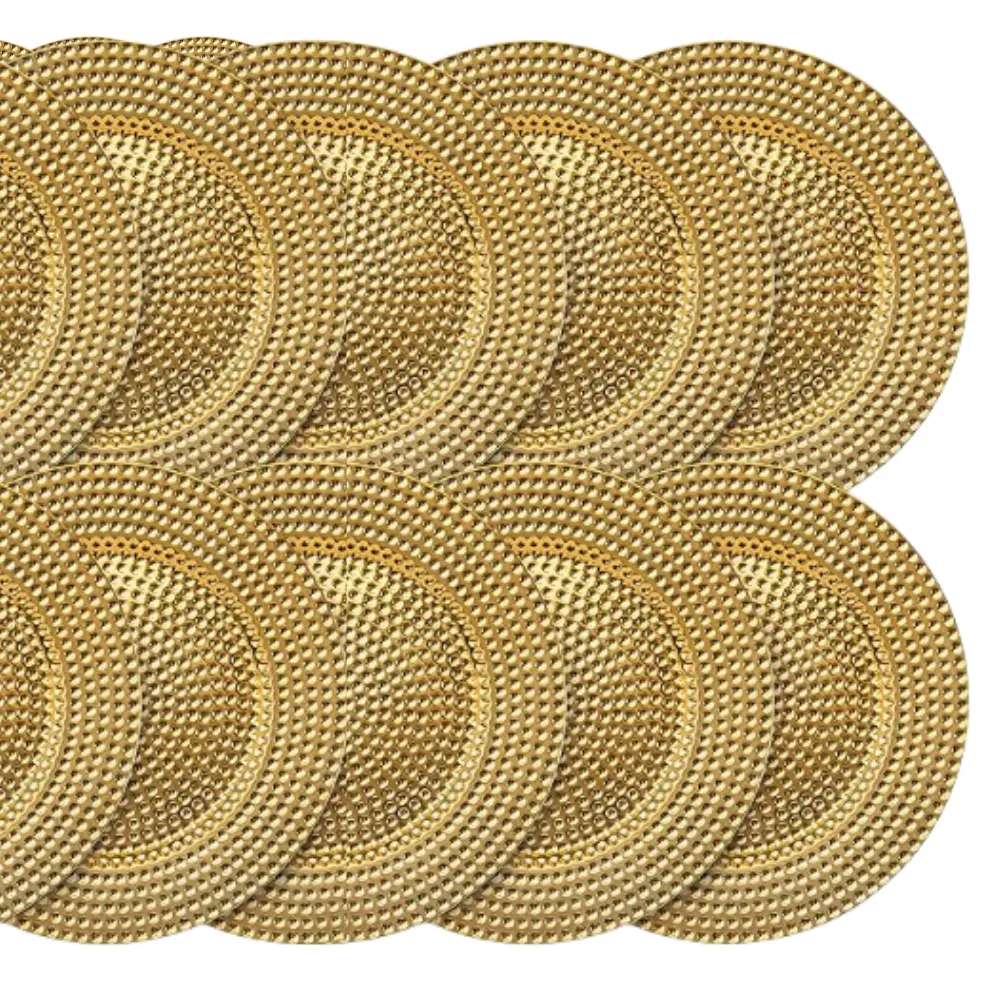 Bundle of 50 Gold Charger Plates 