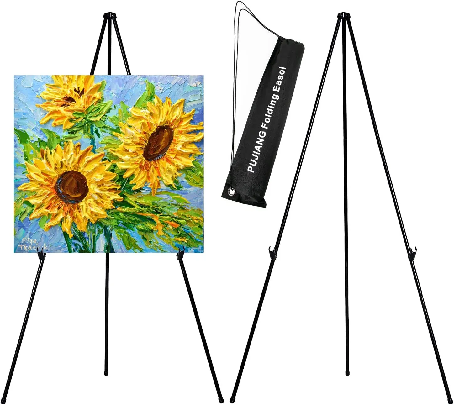 63" Tall Display Easel, Folding Instant Poster Easel