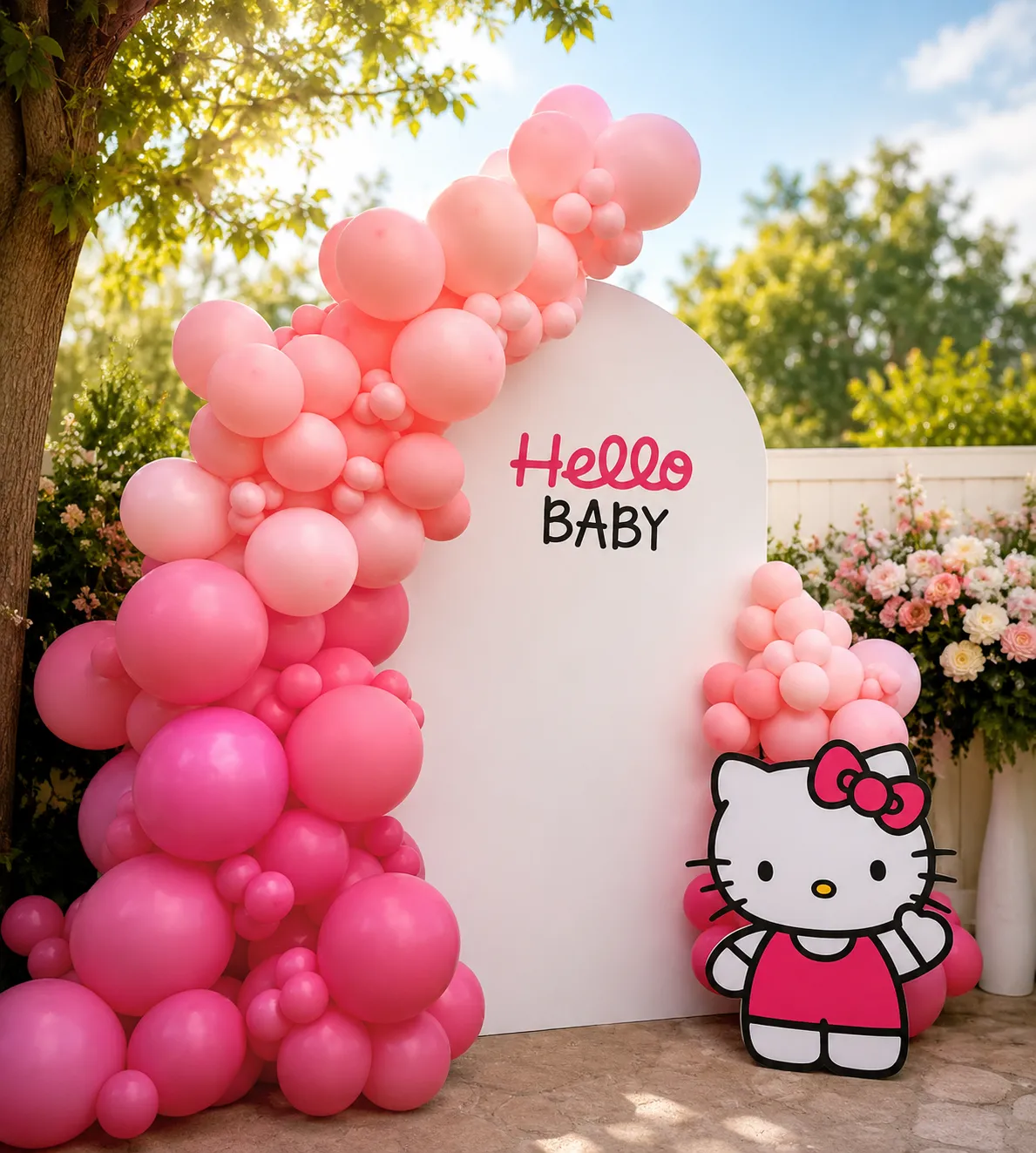 Baby Shower Hello Baby Custom Event Decor & Party Rentals in Marietta, GA | Cobb Party Rentals - 3Day Rental Red and Gold