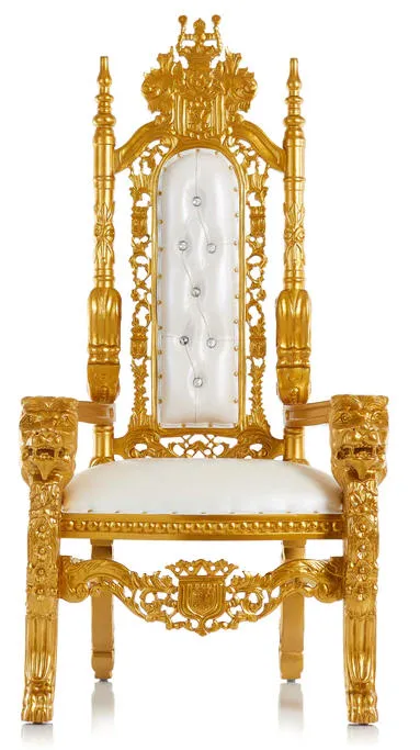  For Rent Royal Kingdom King  Throne Chair For Parties Events and Photo Shoots - Marietta Rental