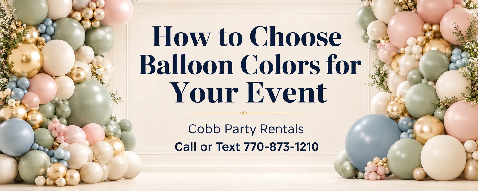how to choose balloon colors for your event