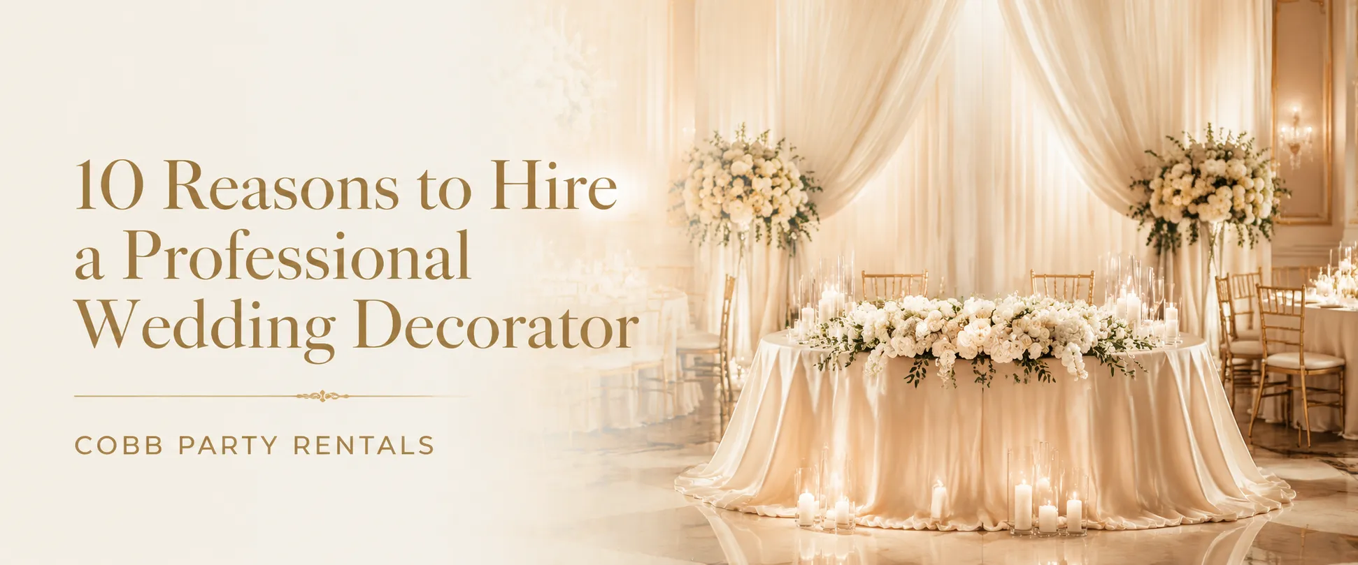 10 Reasons to Hire a Professional Wedding Decorator in Atlanta, GA
