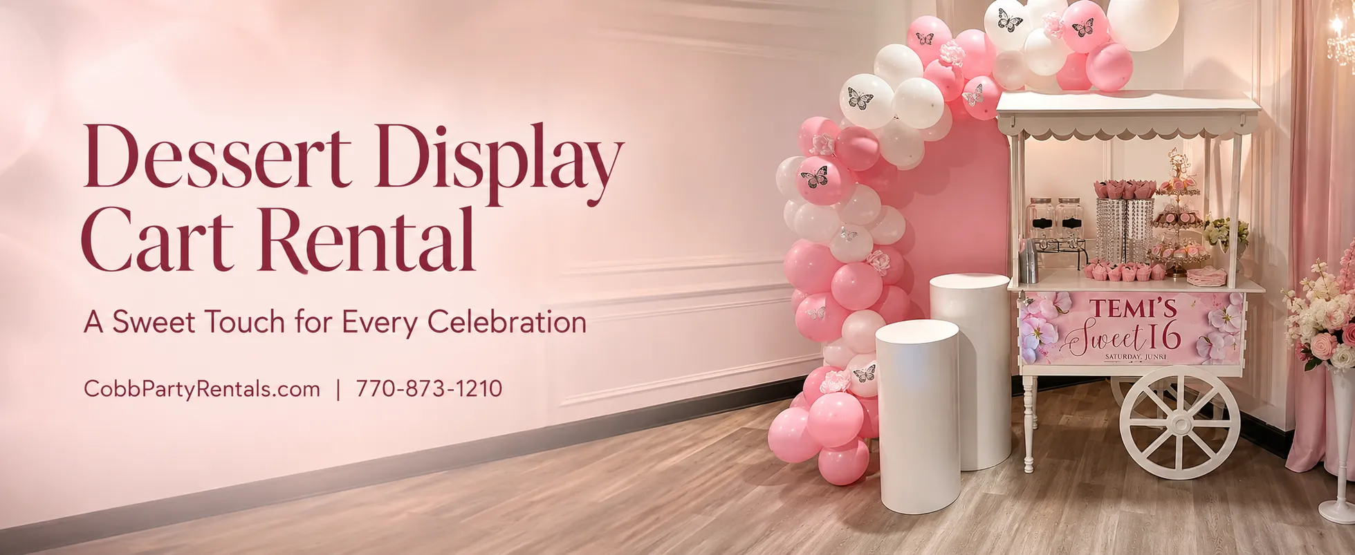 Dessert Display Cart Rental in Atlanta, GA: A Sweet Addition to Any Celebration
