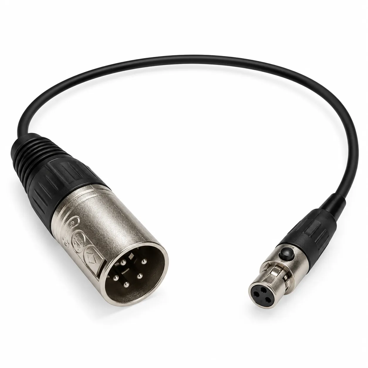 TA3F to 5-Pin XLR Male Adapter Cable