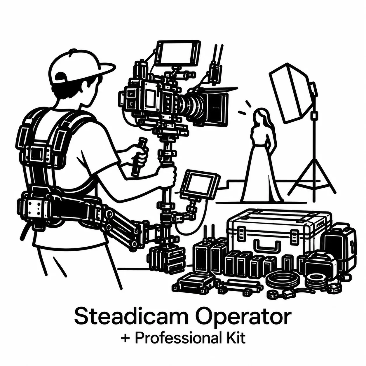 Steadicam Operator + Professional Kit