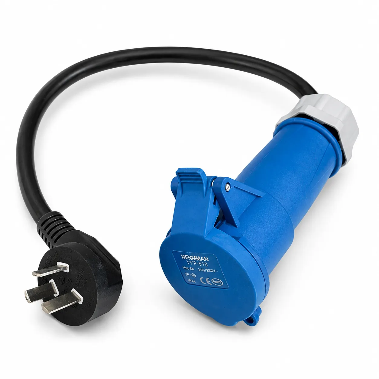 10A China Plug to CEE 16 Female Adapter