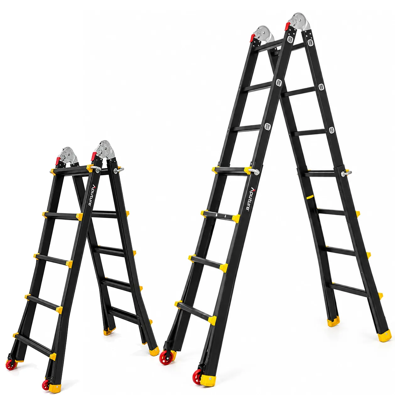 Telescopic A-Frame Ladder – 5 Step 230cm-255cm)