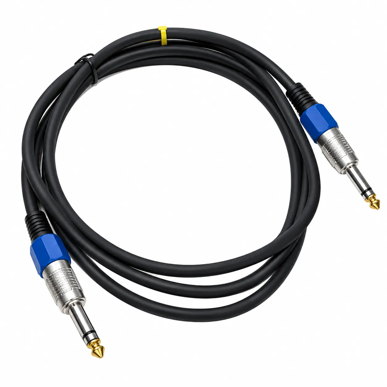 6.35mm TS Male to Male Audio Cable – 2m