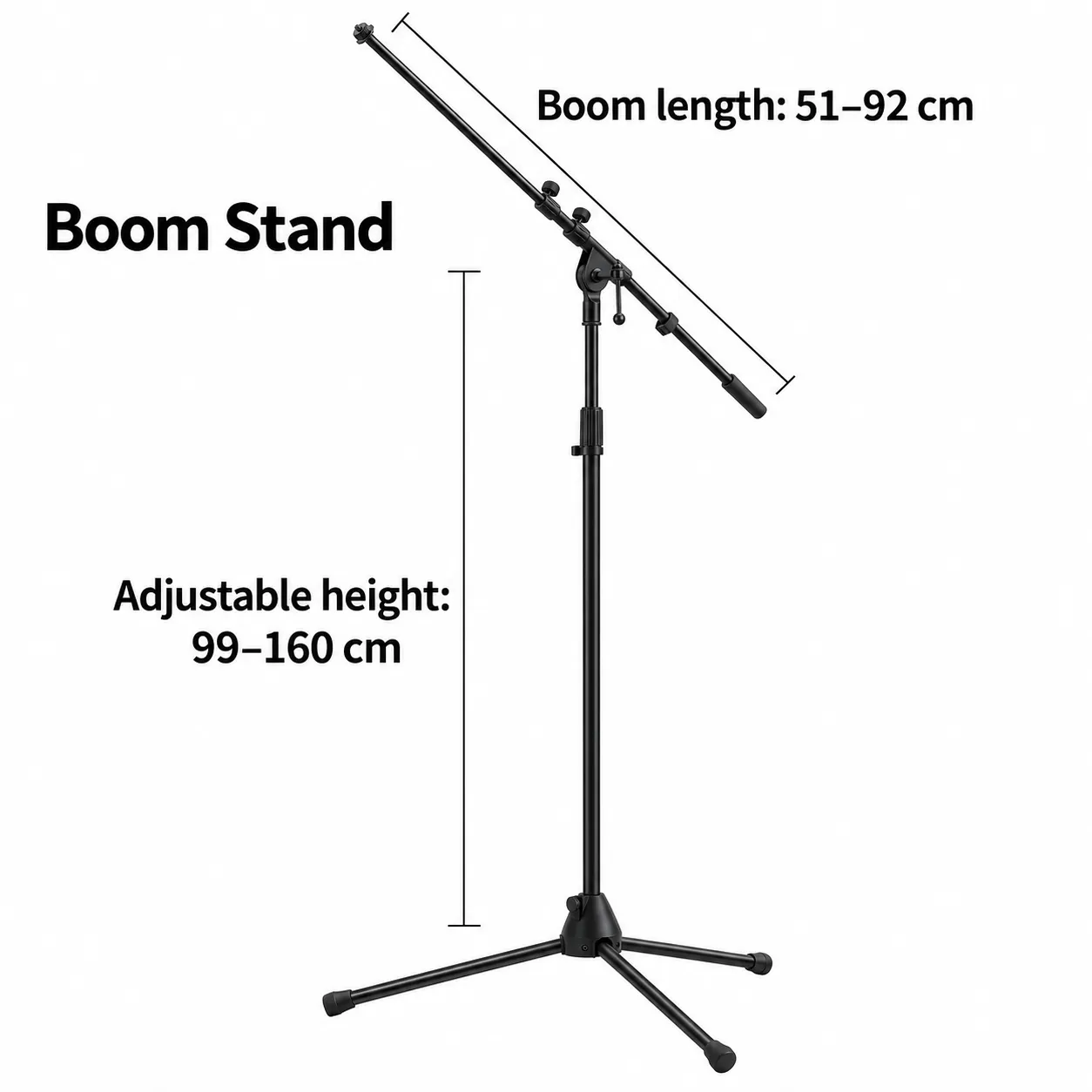 Adjustable Tripod Microphone Boom Stand