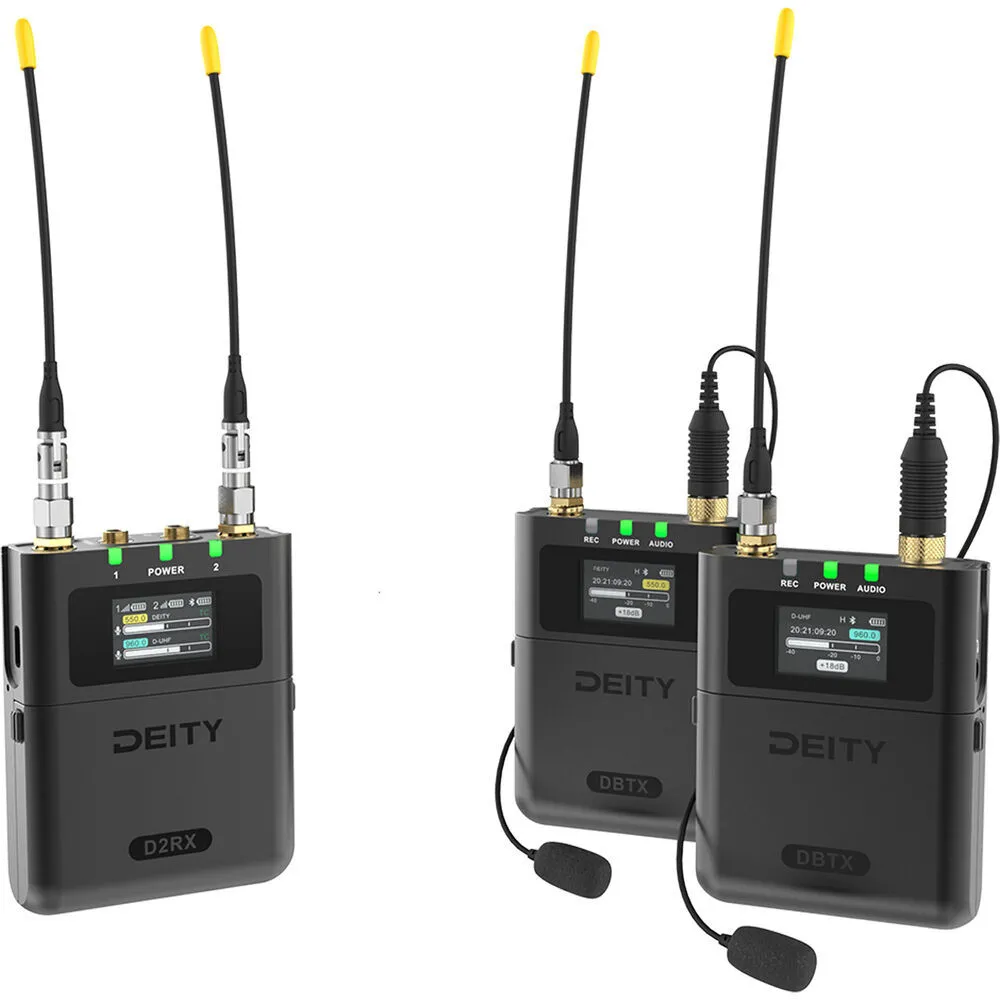 Deity Microphones Theos Digital 2-Person Camera-Mount Wireless  Omni Lavalier Microphone System
