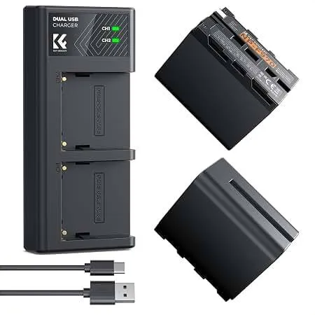 NP-970 Battery (Set of 4 Batteries with Charger)