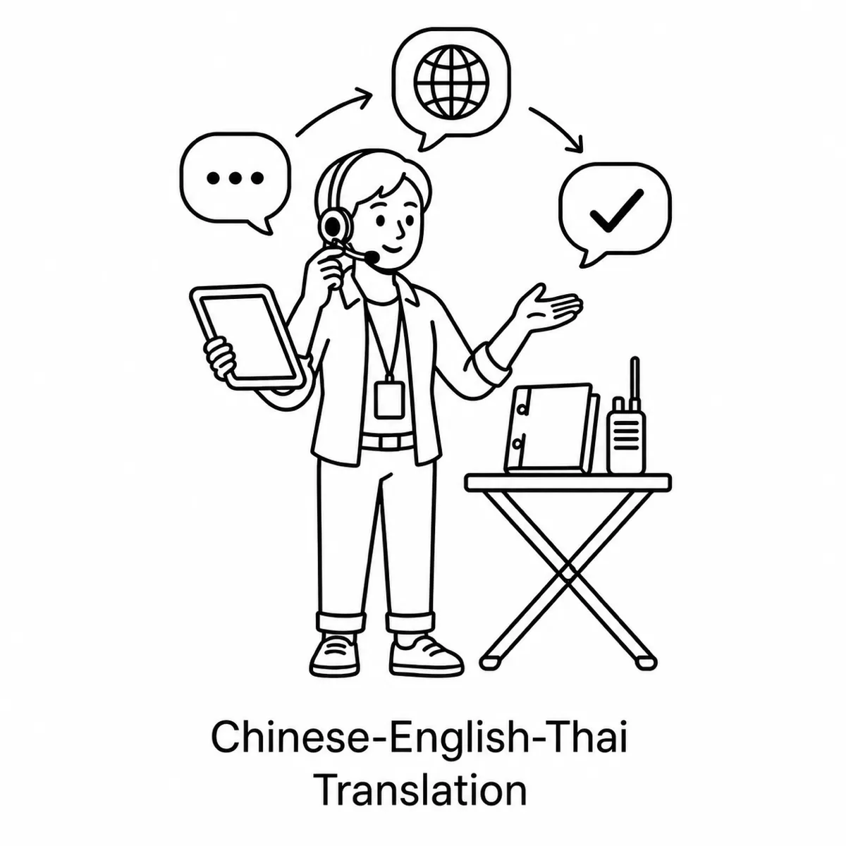Chinese-English-Thai Translation