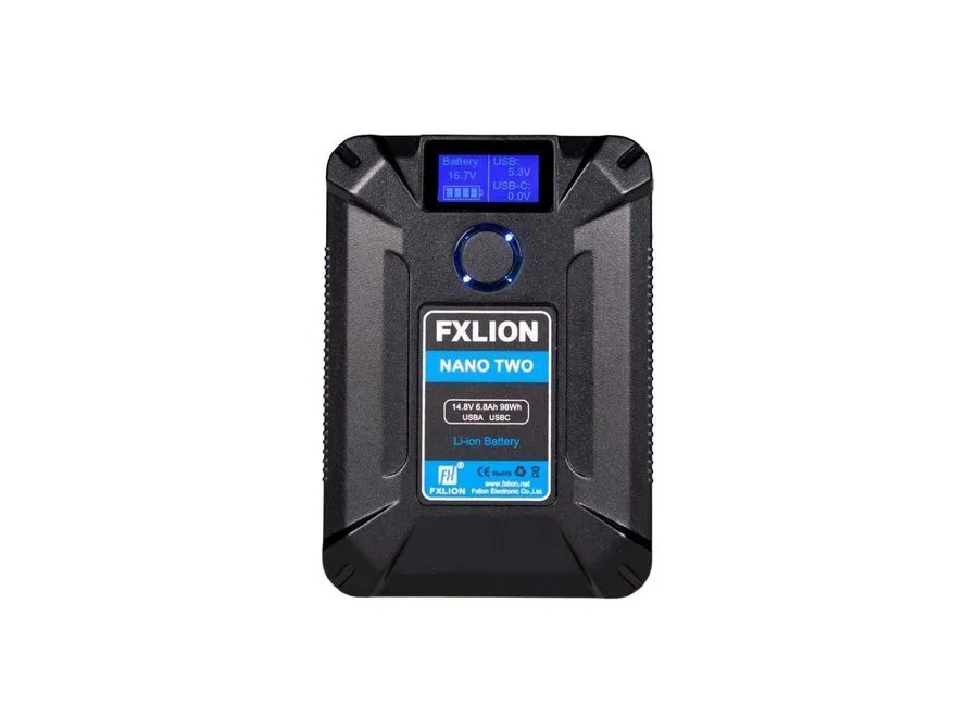 FXLION 98wh Nano Two Battery V-mount with USB-C
