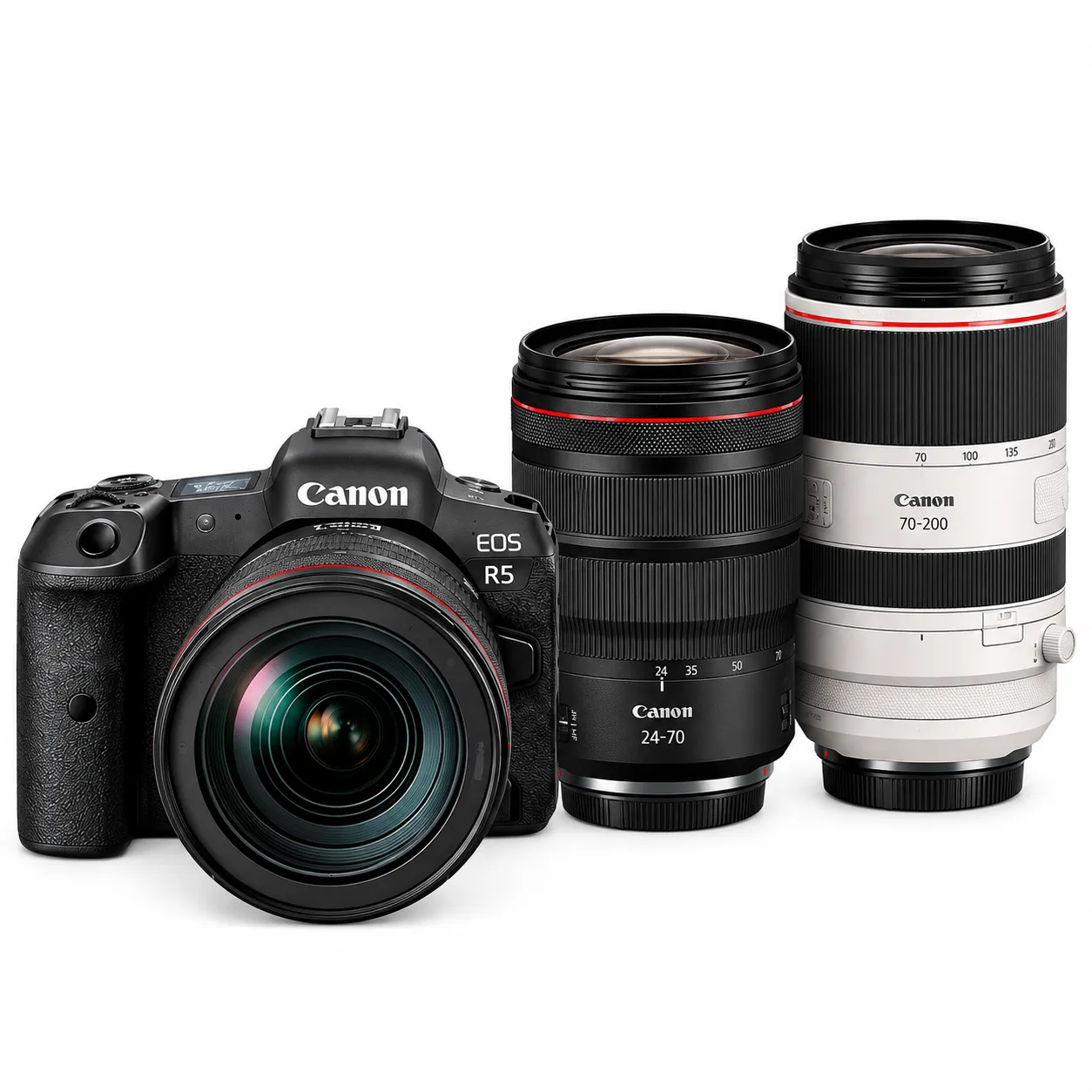Canon EOS R5 Dual RF Zoom Lens Kit (24-70mm & 70-200mm f/2.8)