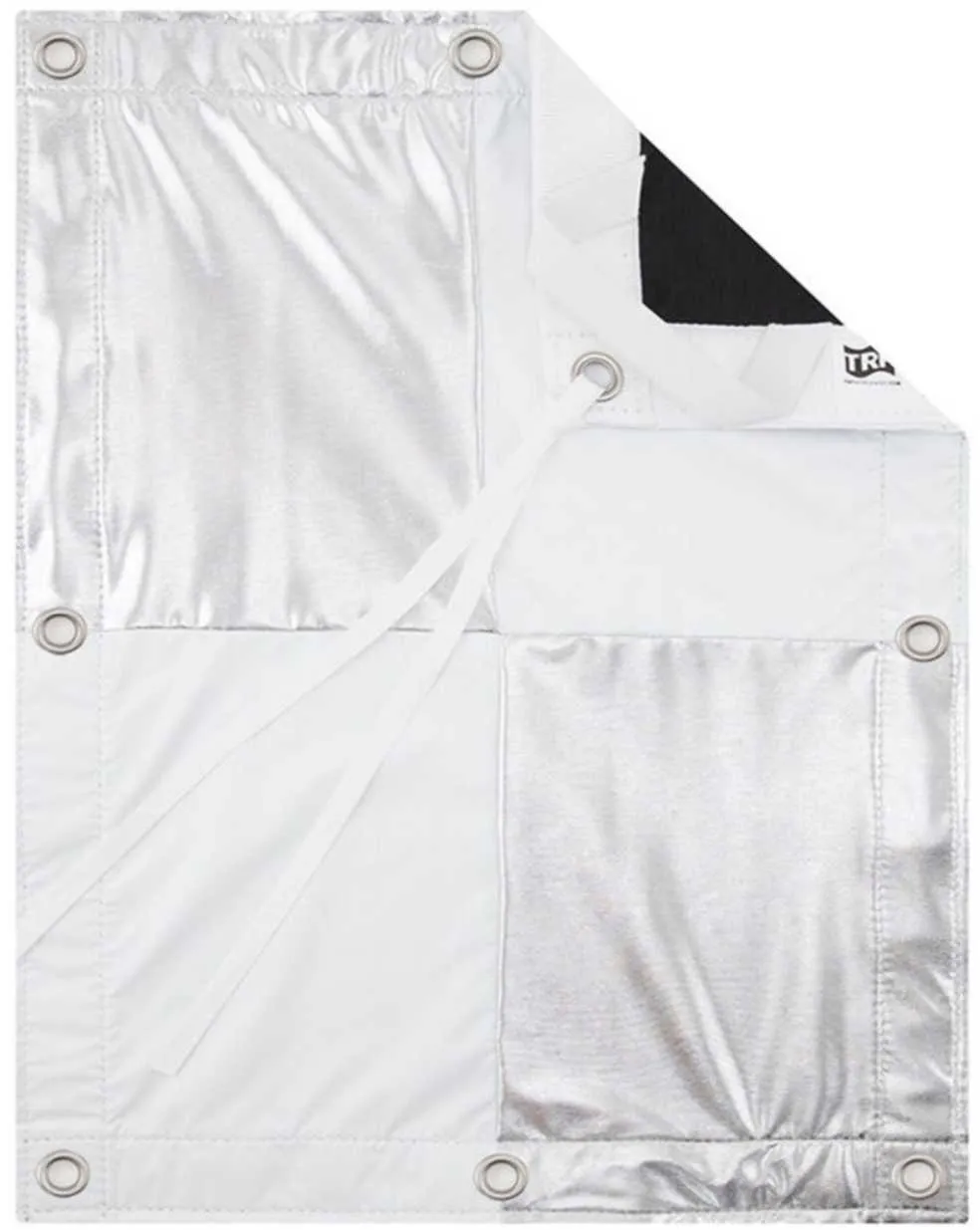 12' x 12' Checkboard Silver/White Cloth