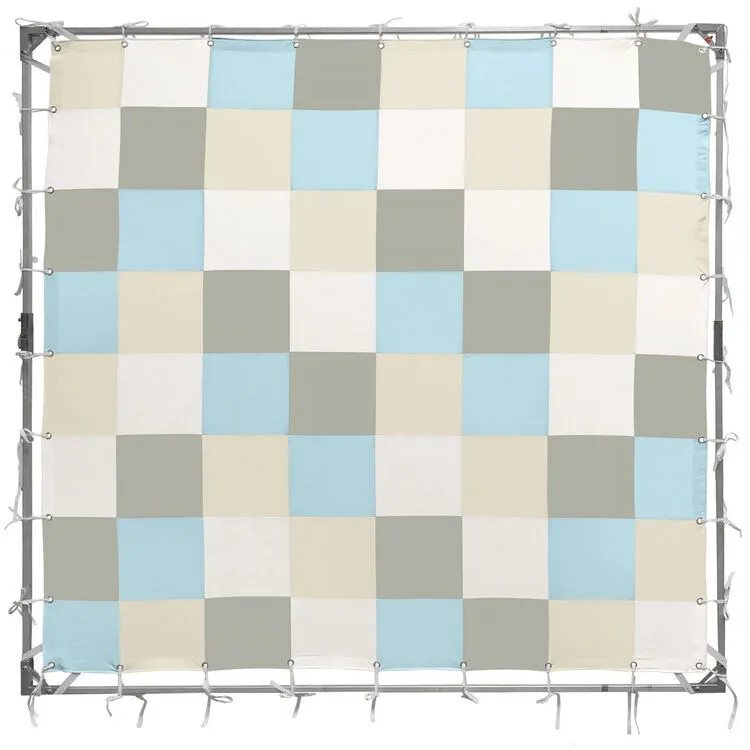 Interlude Checkerboard (White/Natural/Blue/Green)