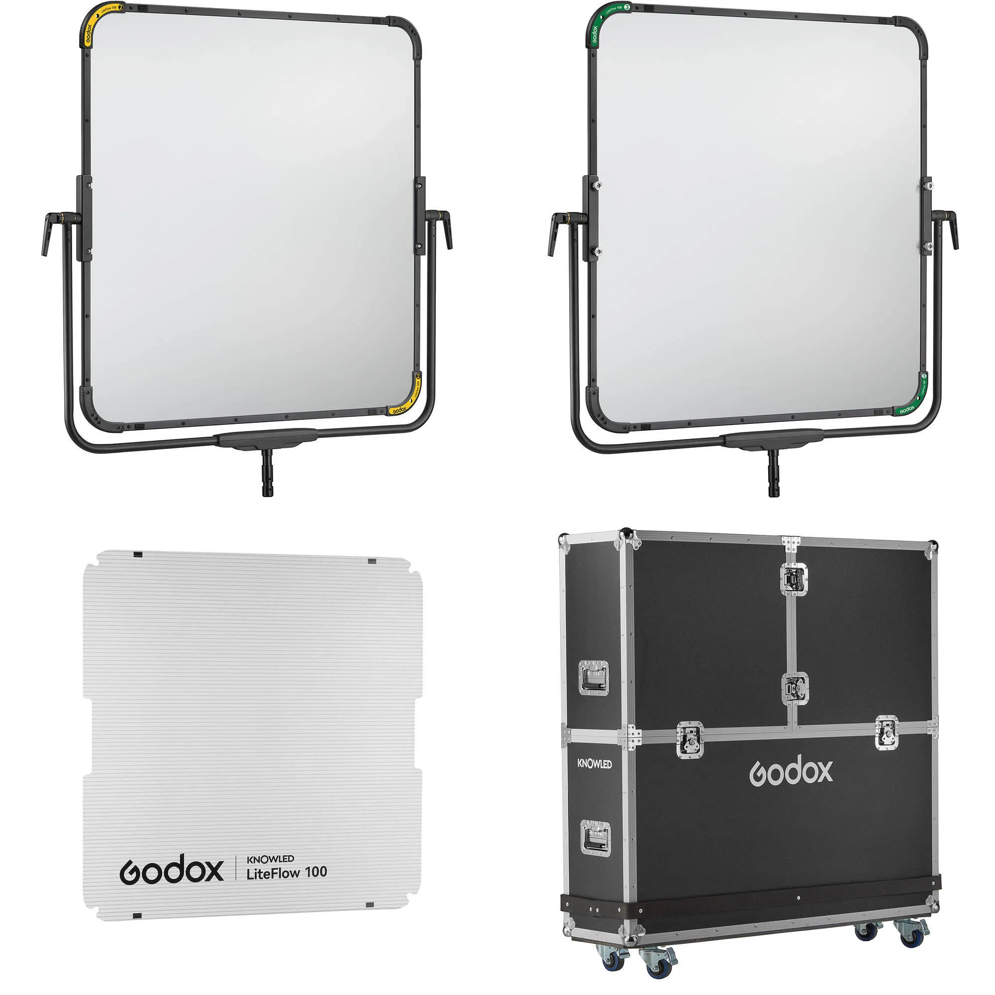 Godox KNOWLED LiteFlow 100 Double-Sided Reflector (40 x 40", Travel Kit)
