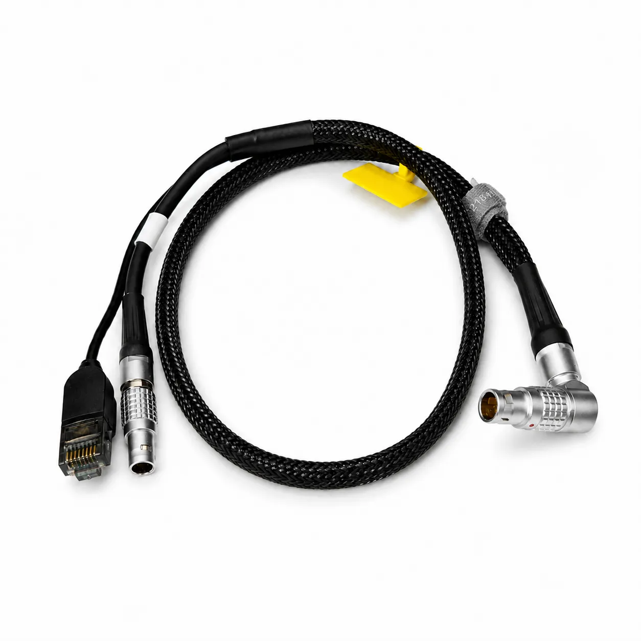 ARRI 10-pin LEMO to RJ45 Ethernet + 2-pin LEMO Power Combo Cable