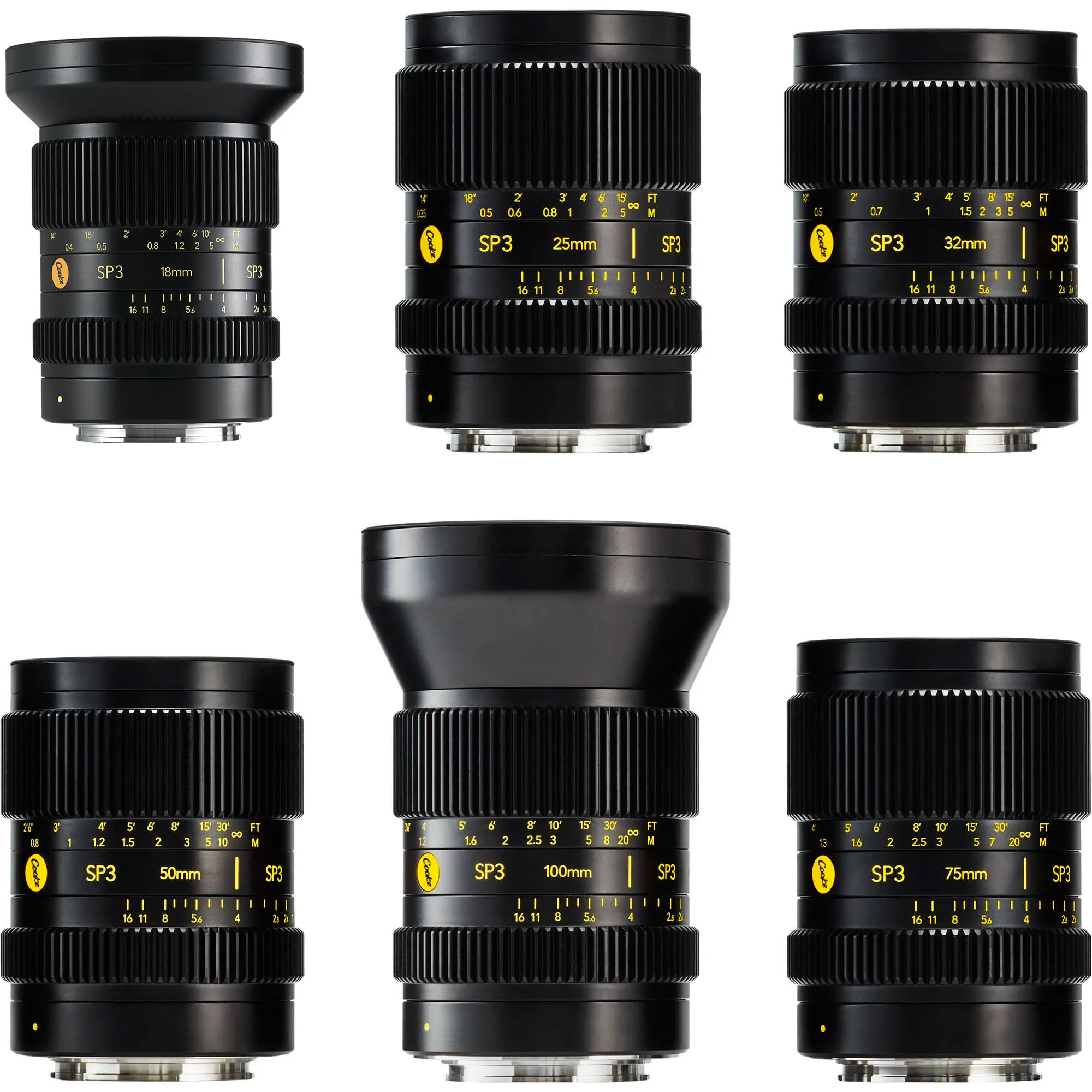 Cooke SP3 Full-Frame 6-Lens Prime Set (Sony E/RF/M Mount)