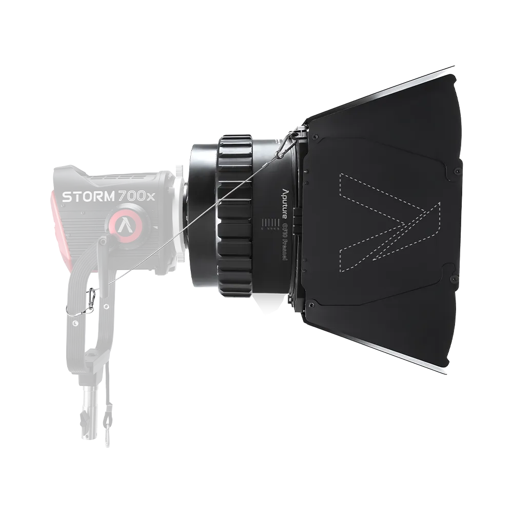 Aputure CF10 Fresnel with Barndoor