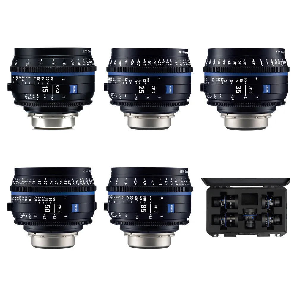 ZEISS CP.3 Compact Prime 5-Lens Set (PL Mount)