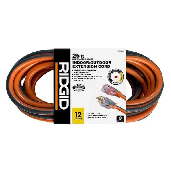 25’ 12 Gauge Cord