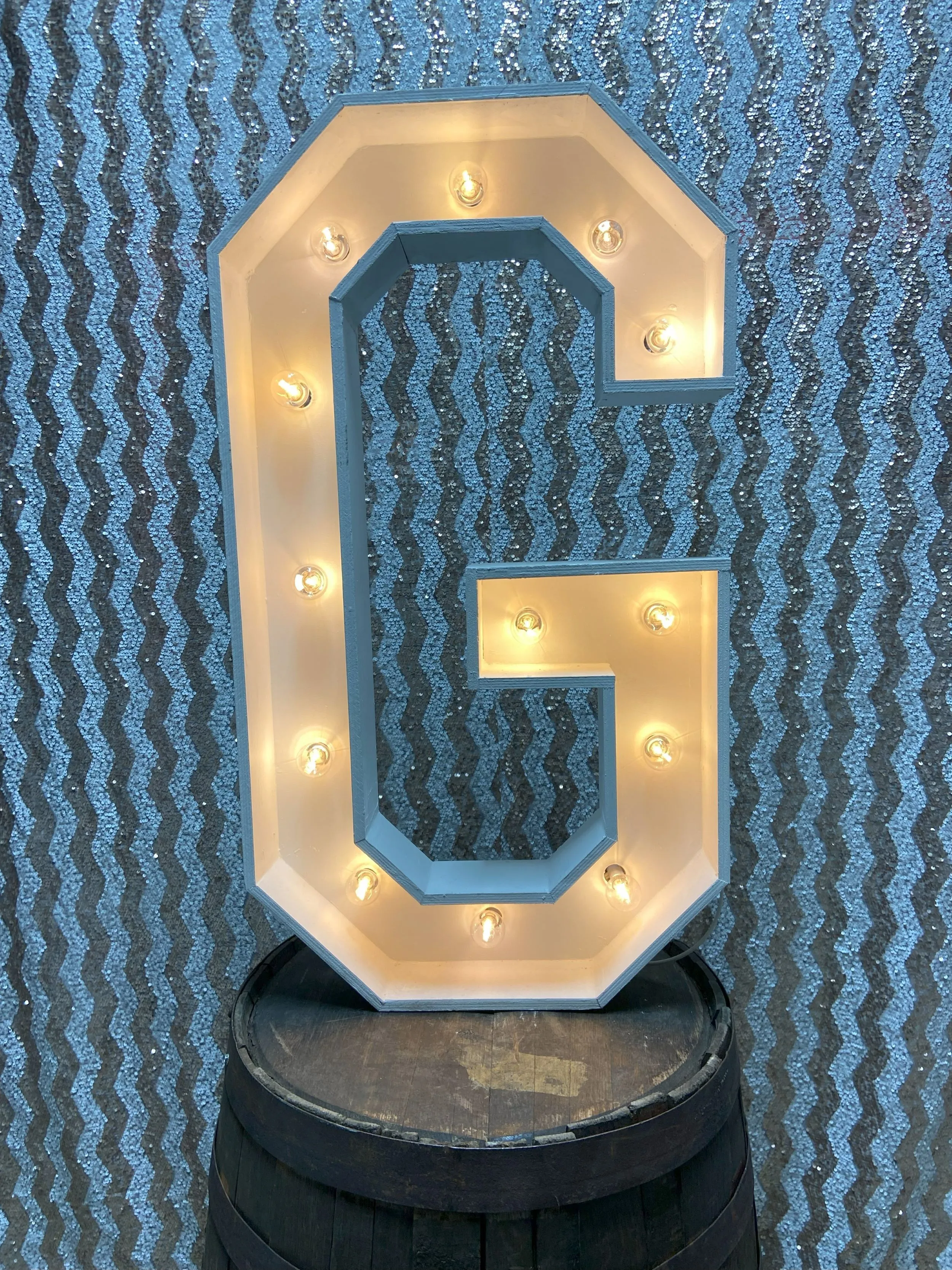 36 Inch Lighted Marquee Letter G