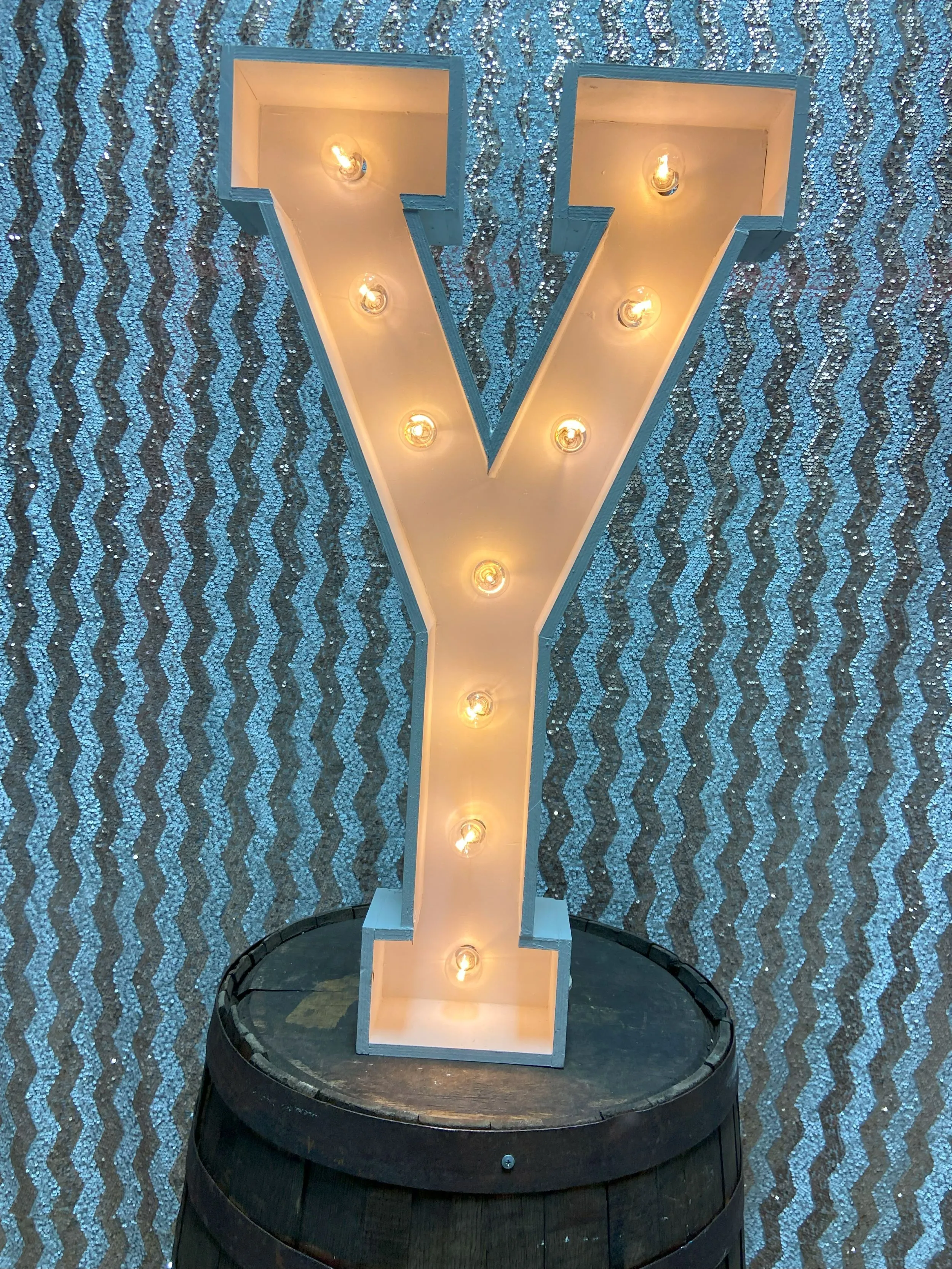 36 Inch Lighted Marquee Letter Y