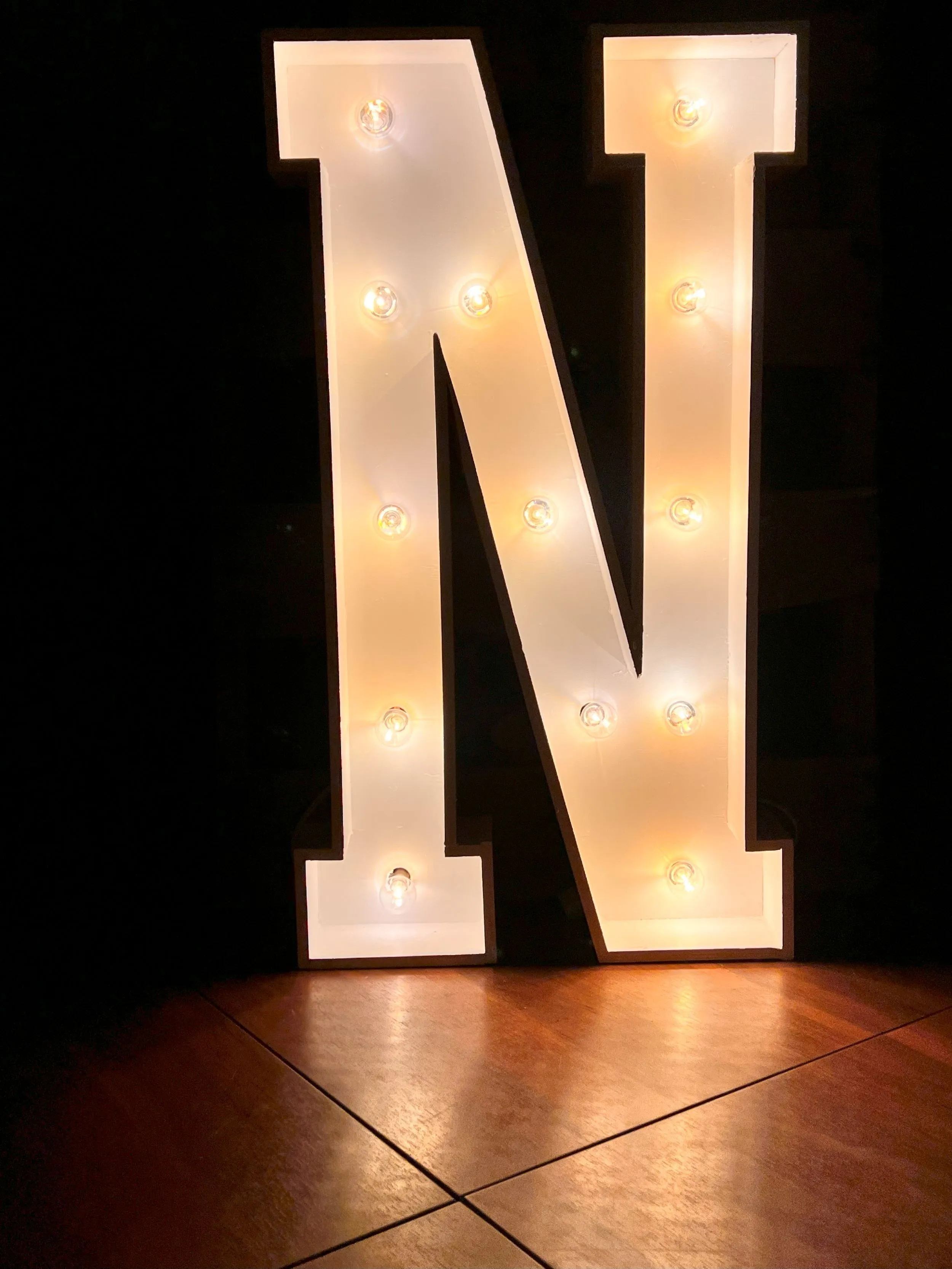 36 Inch Lighted Marquee Letter N