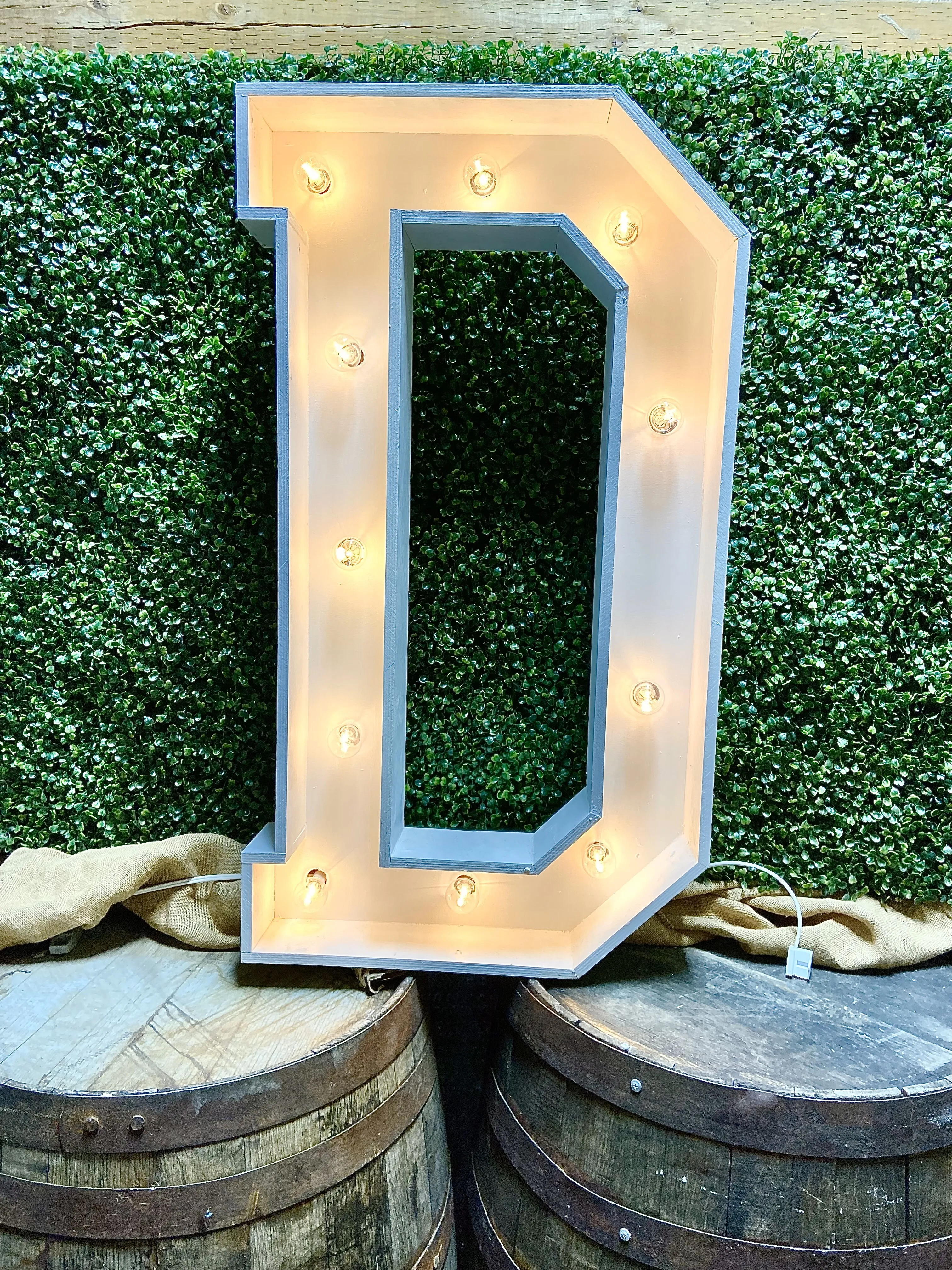 36 Inch Lighted Marquee Letter D
