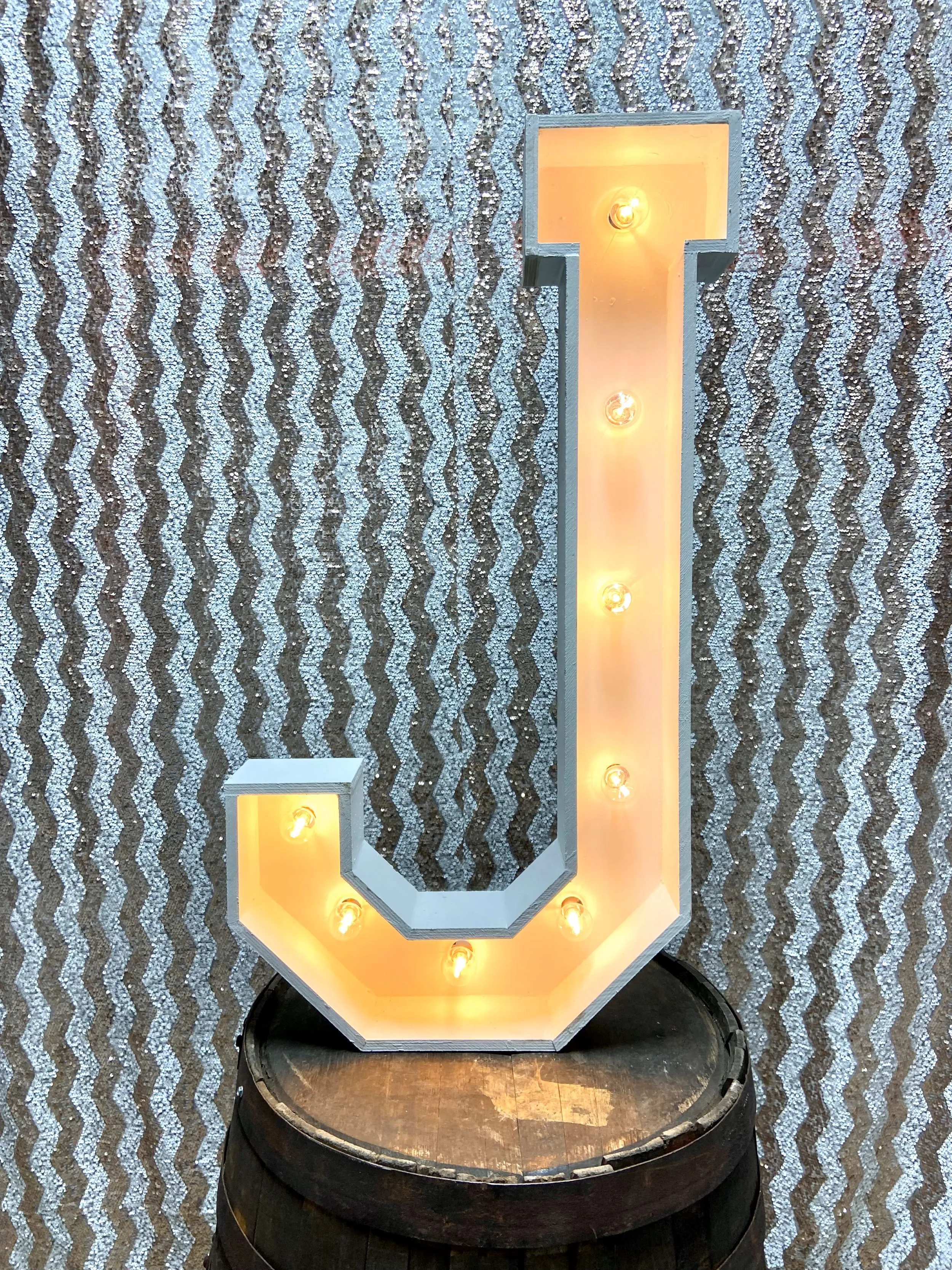 36 Inch Lighted Marquee Letter J