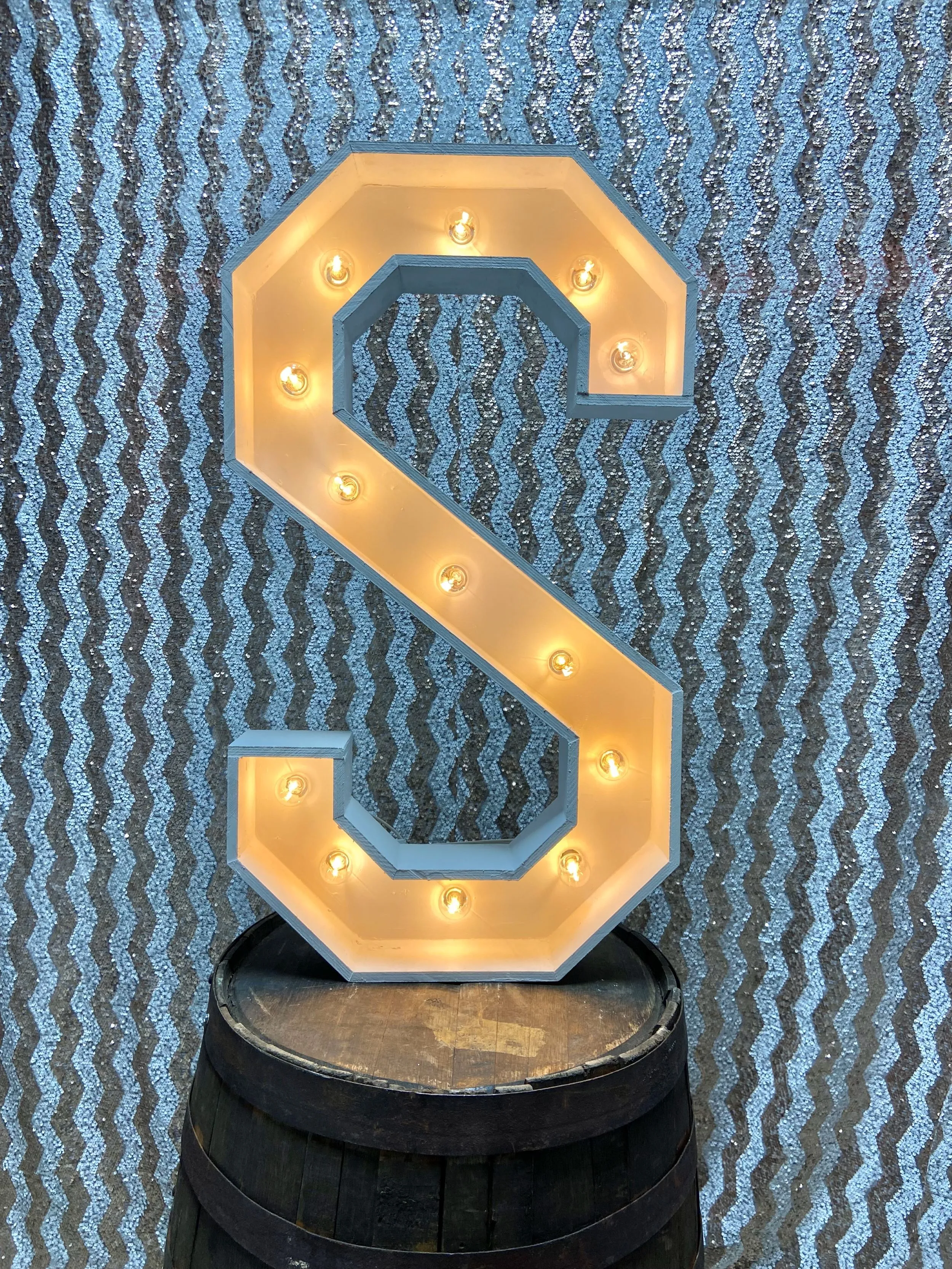 36 Inch Lighted Marquee Letter S
