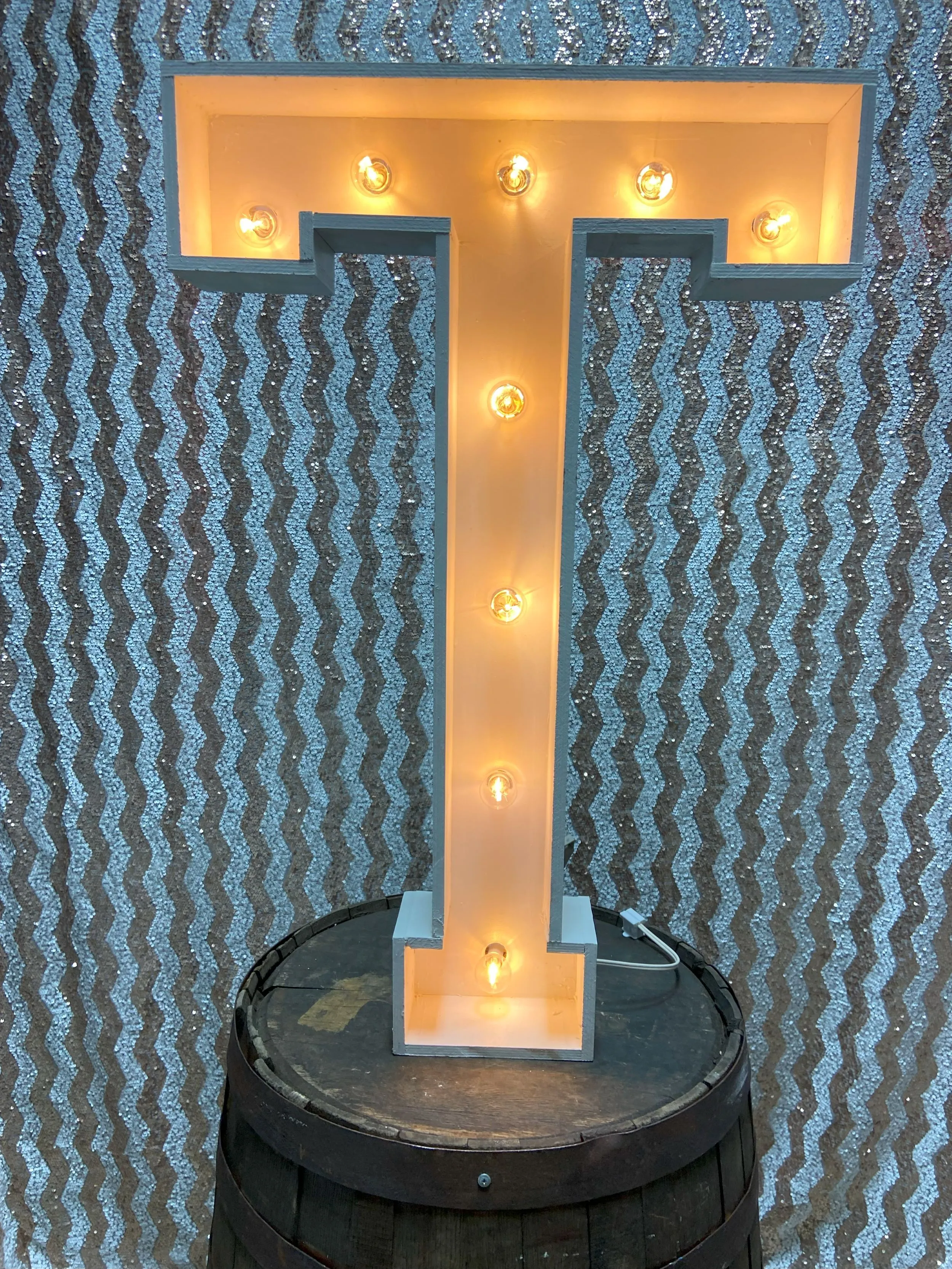36 Inch Lighted Marquee Letter T