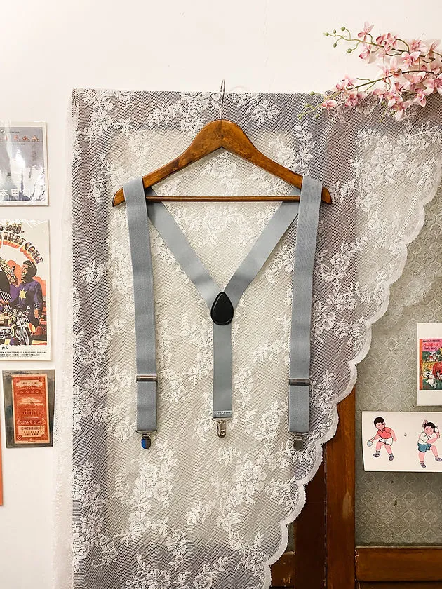 灰藍色男裝吊帶 (1)