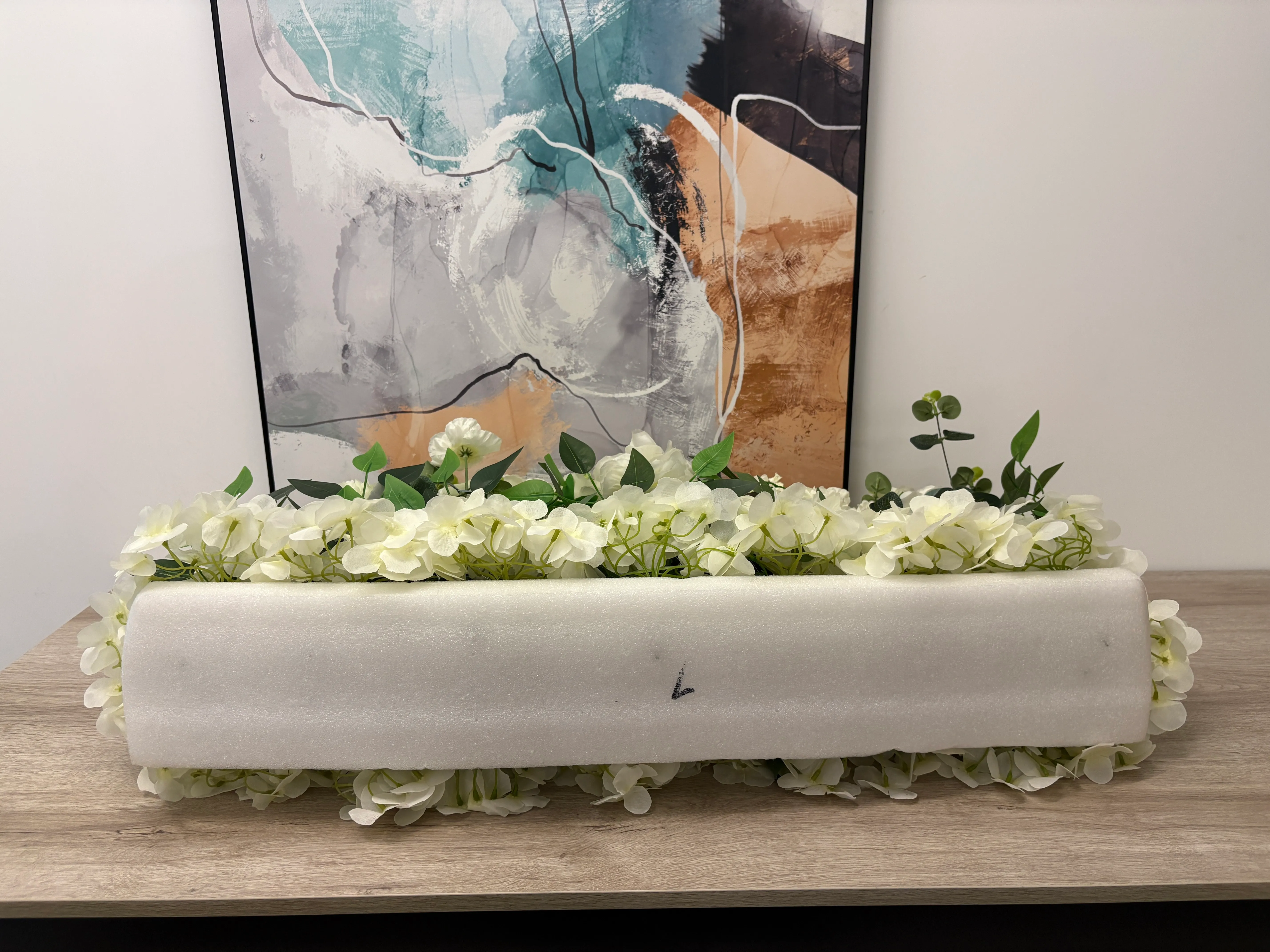 白色絲花裝飾花/ 地花 (1)