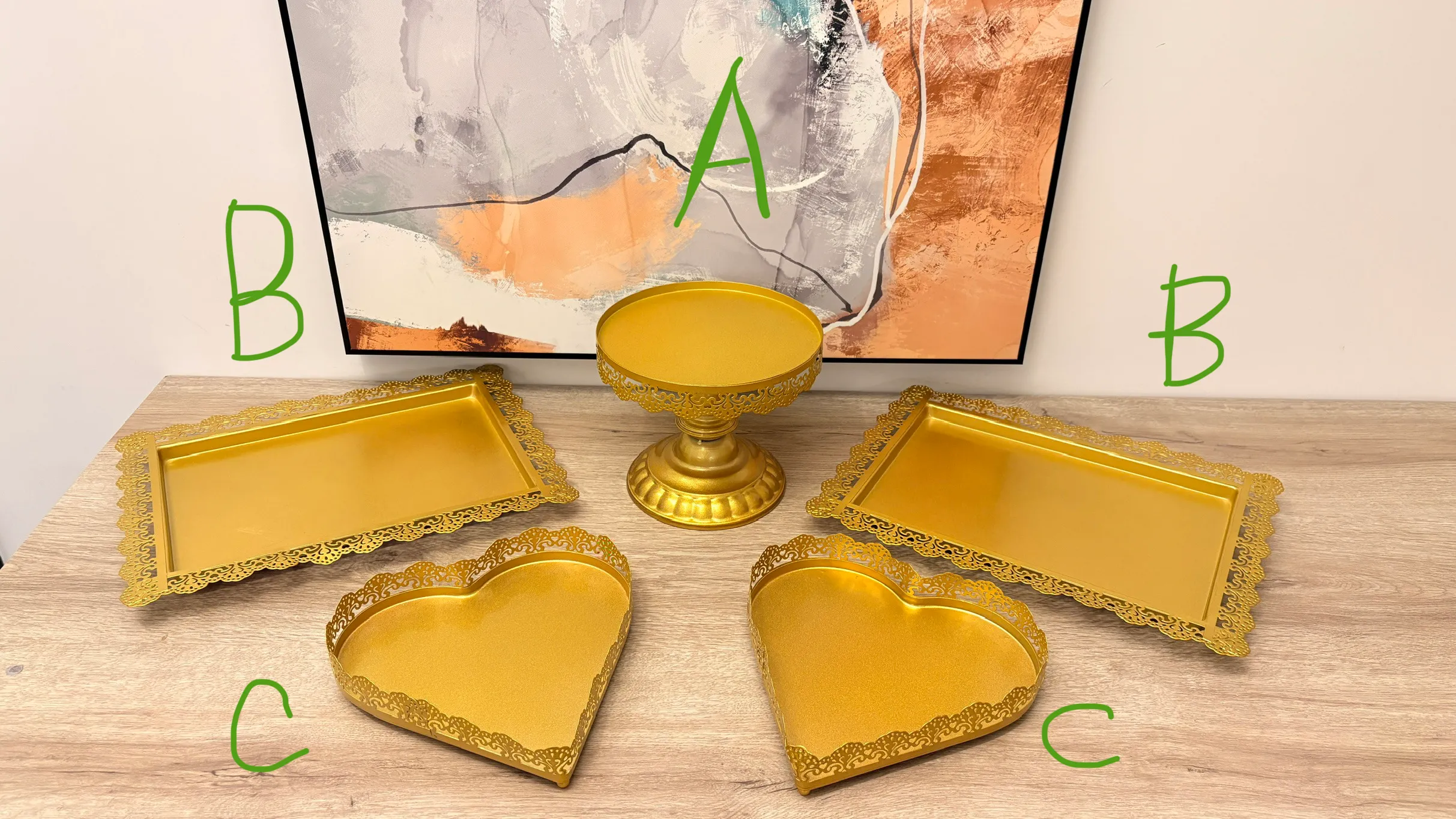 金銅迎賓擺設 (A/B/C)