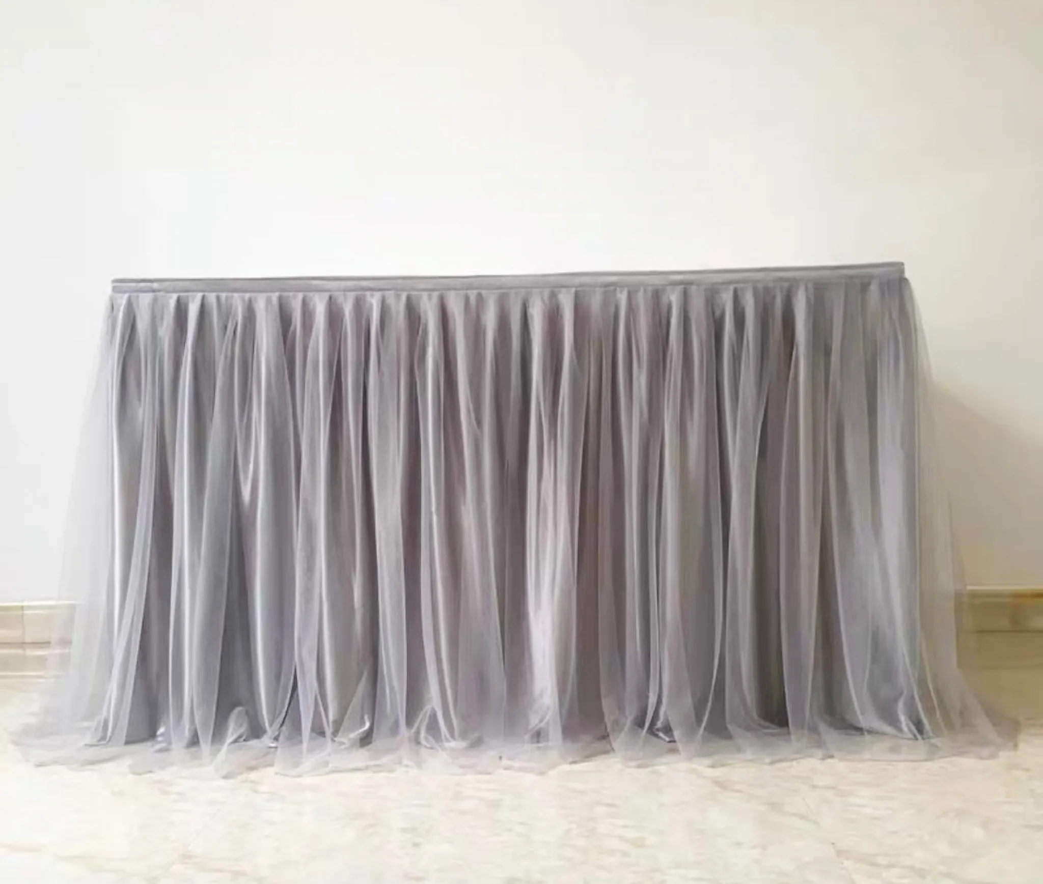 灰色桌圍紗布連枱面布