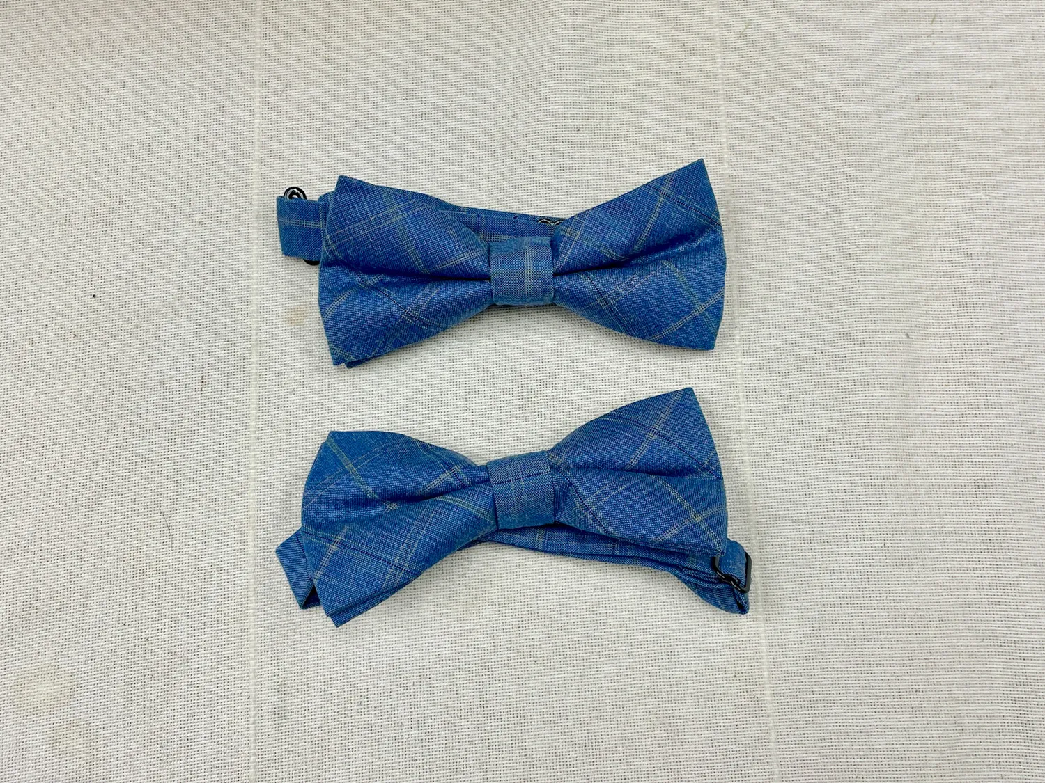 深藍杏格紋煲呔 (2)