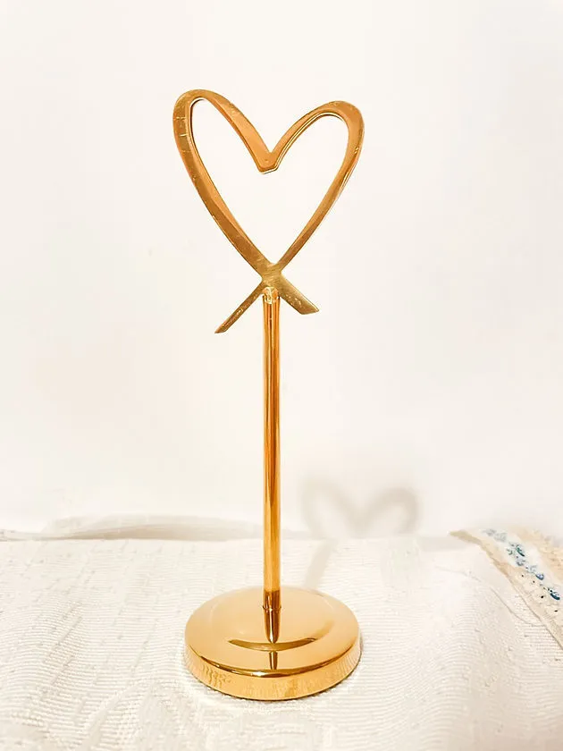 黃銅心形座枱相夾 (14)