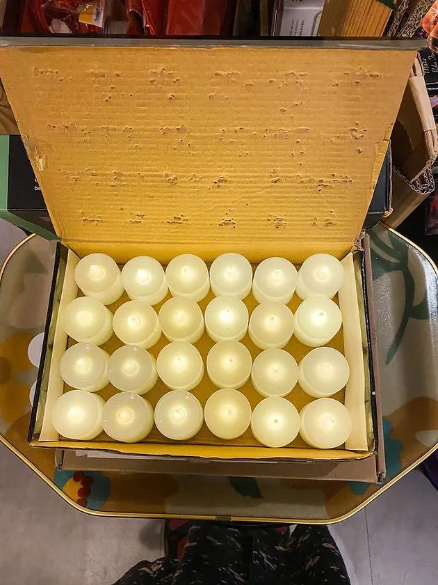 LED 暖光小蠟燭一盒