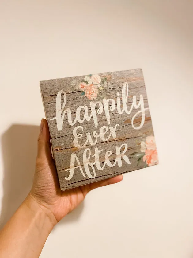 Happily ever after 木牌