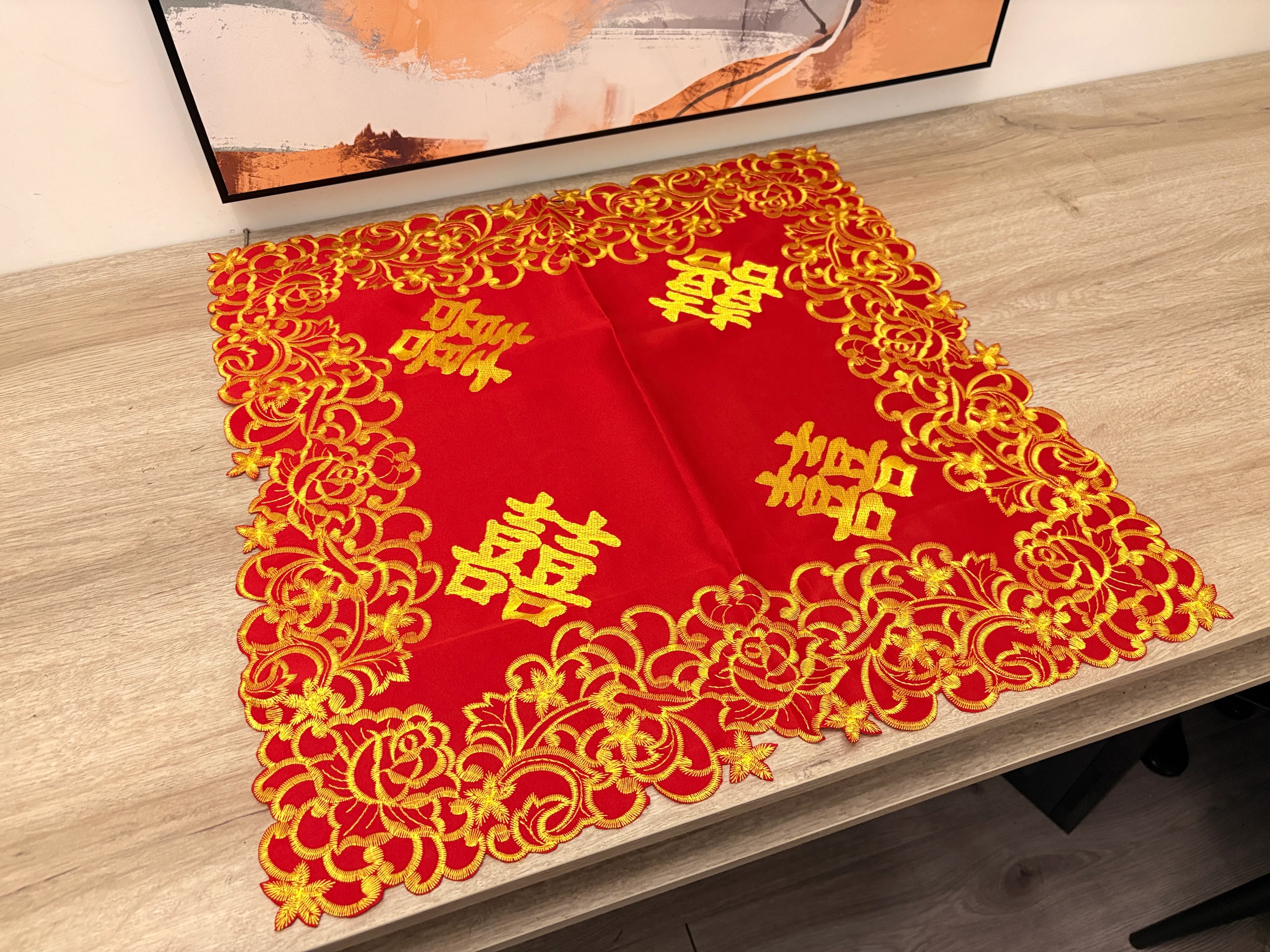 中式上頭紅枱布 10 (4)