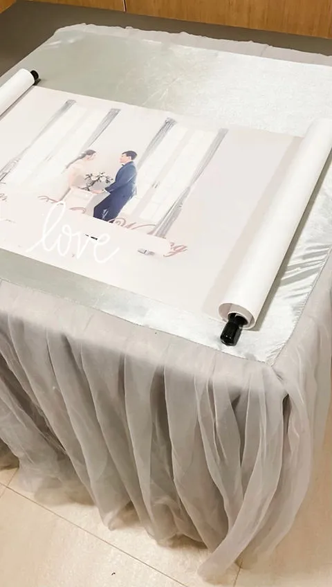 灰色絹面紗布枱布