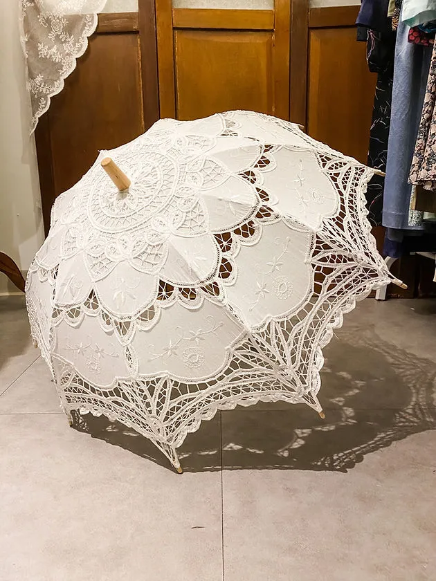 喱士花邊白傘