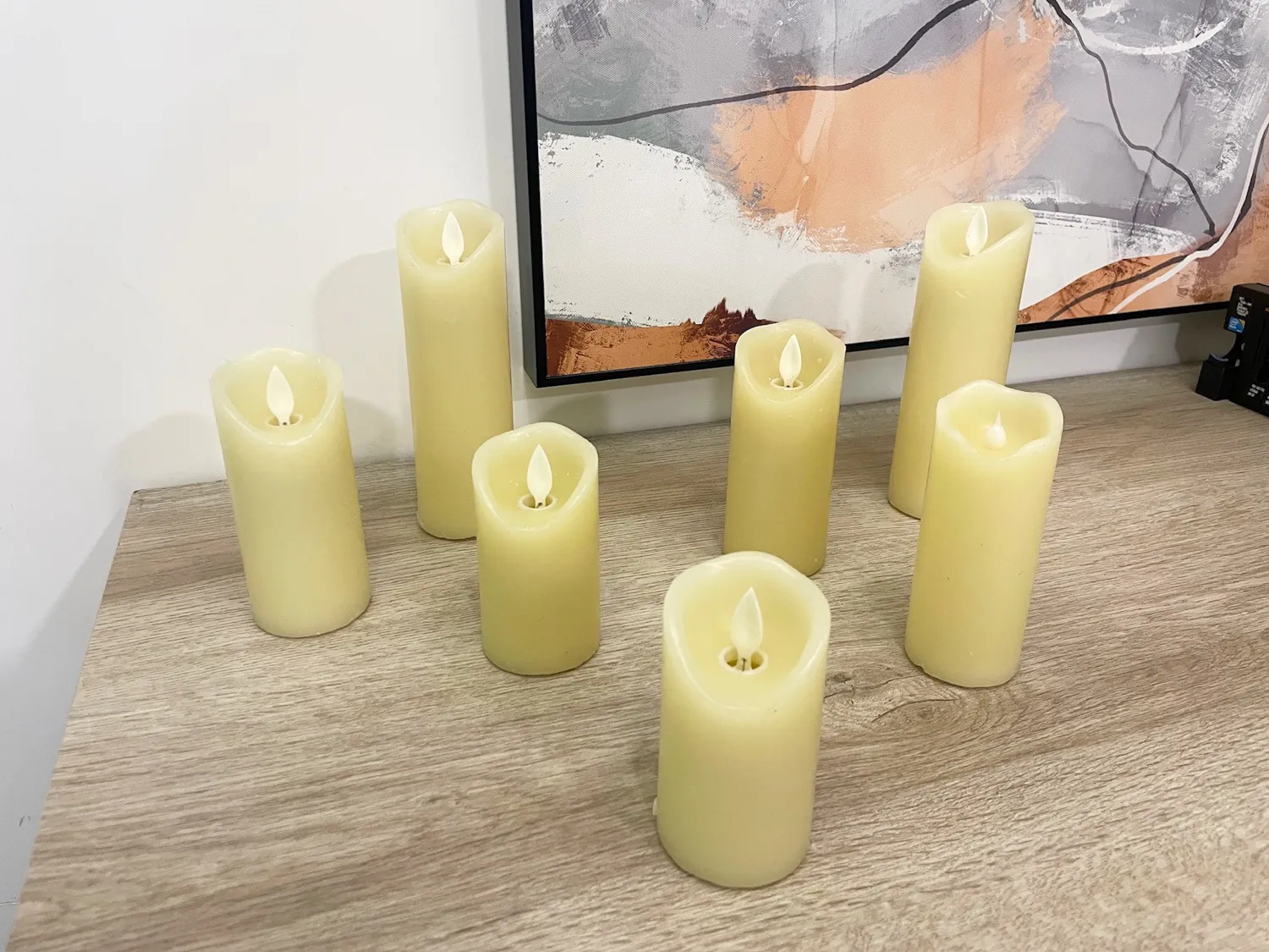 LED 蠟燭燈一套 7 支