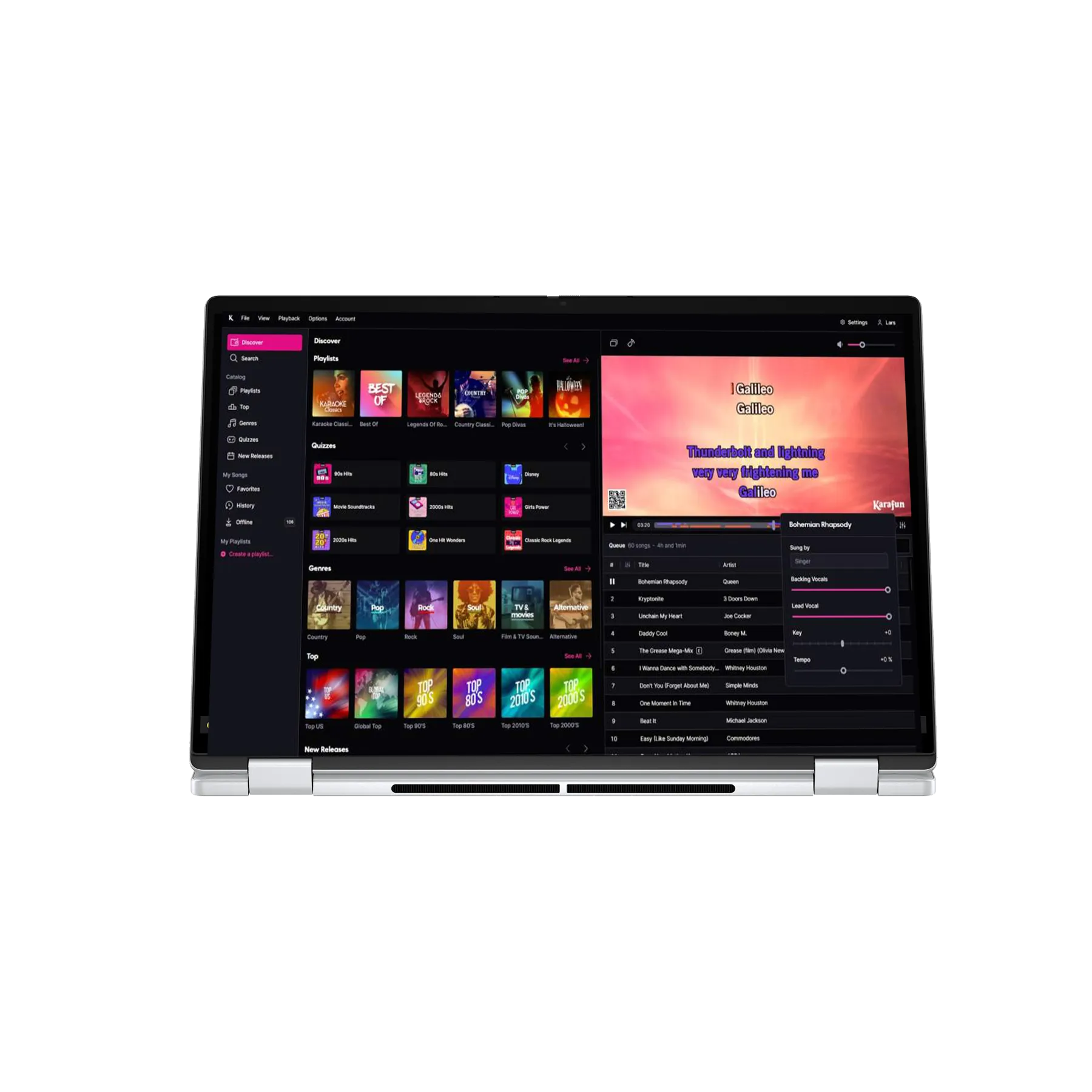 Touch Screen Laptop + Karaoke Software