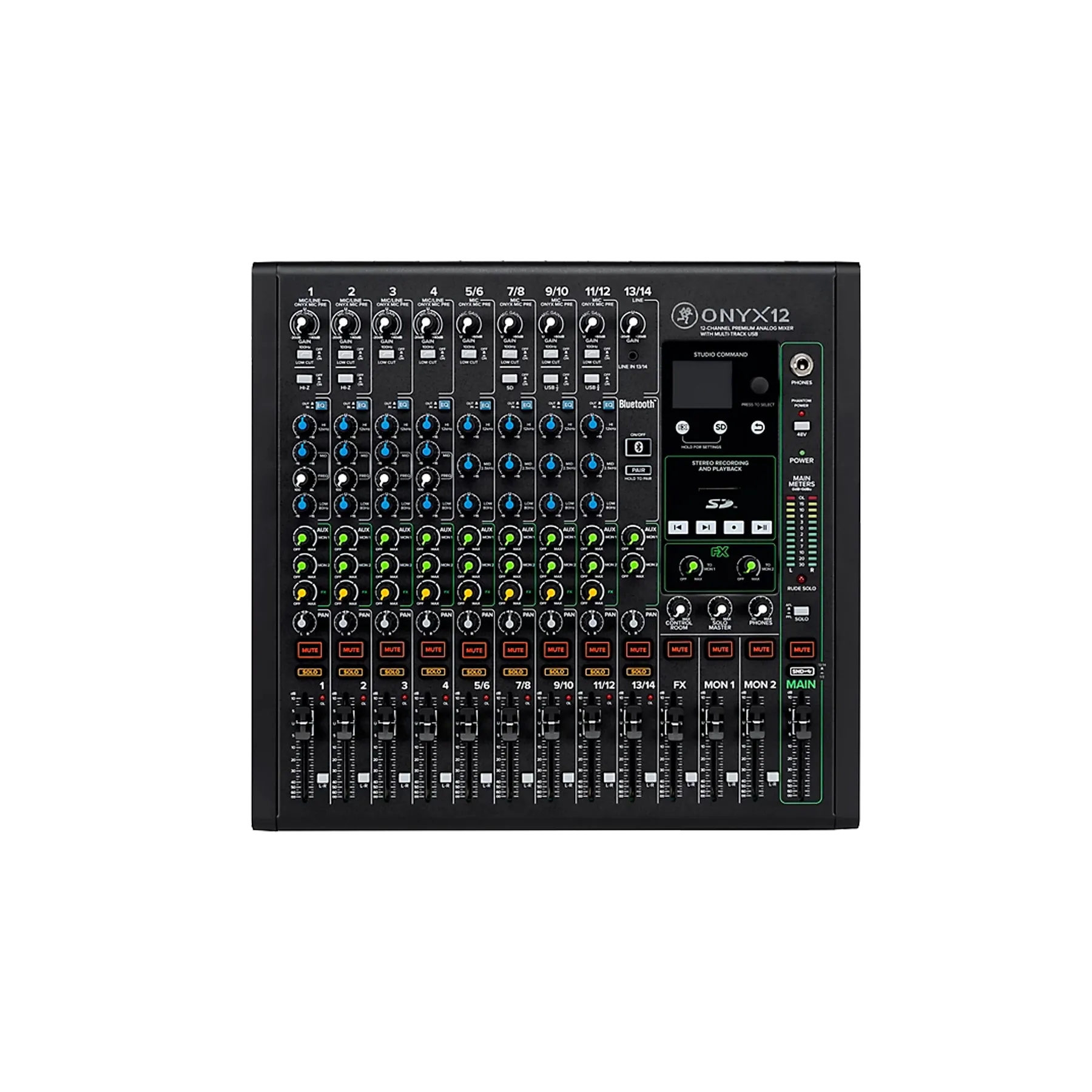 16-Channel Audio Mixer w/FX