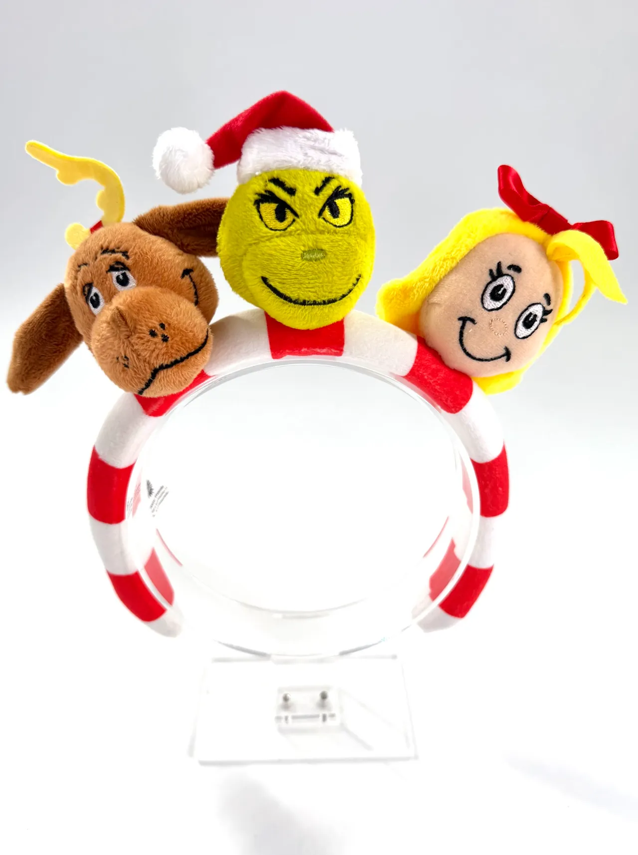 The Grinch, Max, and Cindy Lou Who Candy Cane Headband